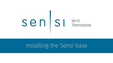 Installing the Sensi™ smart thermostat base