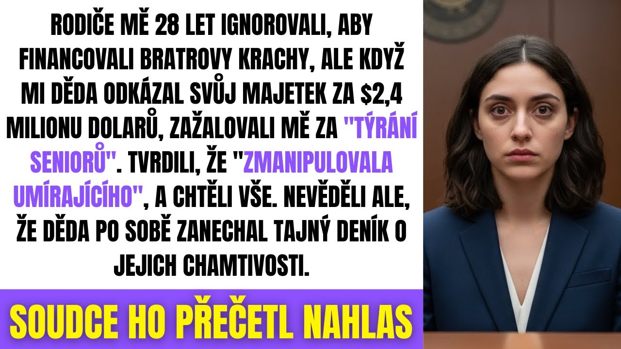 Po Smrti Dědečka Mě Chamtiví Rodiče Zažalovali O Dědictví, Ale Když Soudce Mě Potkal...