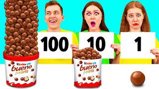 تحدي 100 طبقة من الطعام | وصفات طعام مضحكة TeenTeam Challenge