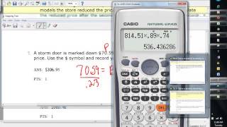 I 6 b   Solve scenarios involving sales prices YT