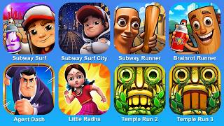 Subway Surf,Subway Surf City,Subway Runner,Brainrot Runner,Agent Dash,Little Radha,Temple Run 2 screenshot 5
