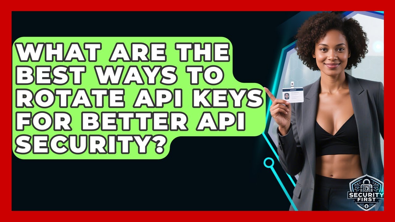 What Are The Best Ways To Rotate API Keys For Better API Security? - SecurityFirstCorp.com