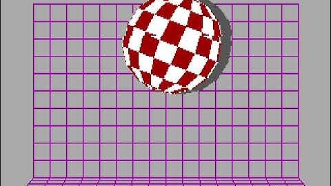 Amiga Boing Demo written for an IBM PCjr (running on DOSBOX)