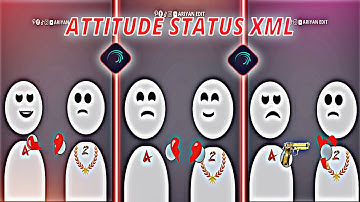 NEW TRENDING XML VIDEO 🔥💯 || ATTITUDE MUSIC 😎 || ALIGHTMOTION XML FILE ✅ || ATTITUDE XML FILE 😈
