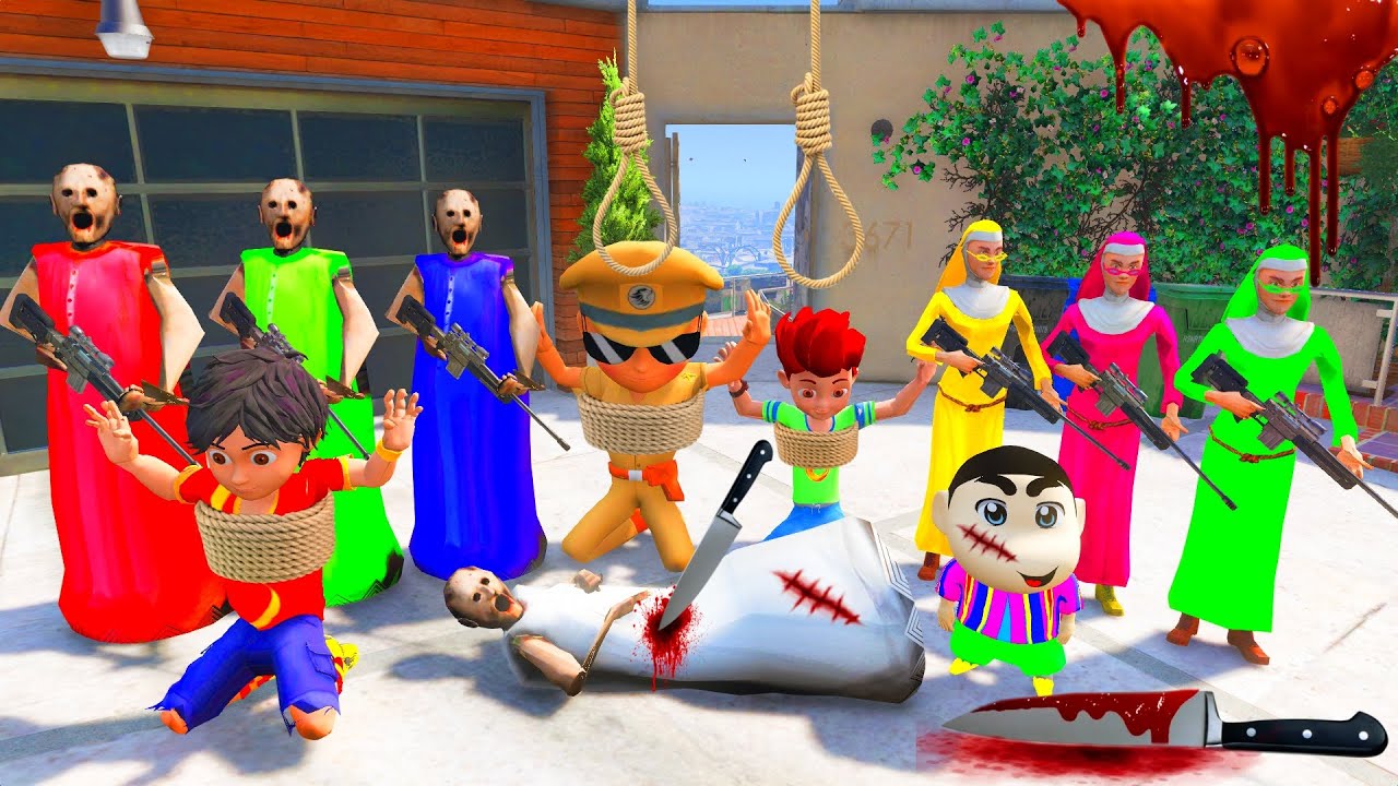 Little Singham New Mission In Gta 5 | little singham Saved granny and evil nun
