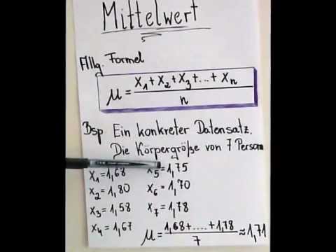 Video: So Finden Sie Den Mittelwert Und Die Varianz