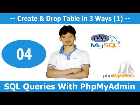 MySQL Database Tutorials in Bangla [Part-04] || Create & Drop Table in 3 Ways (1)