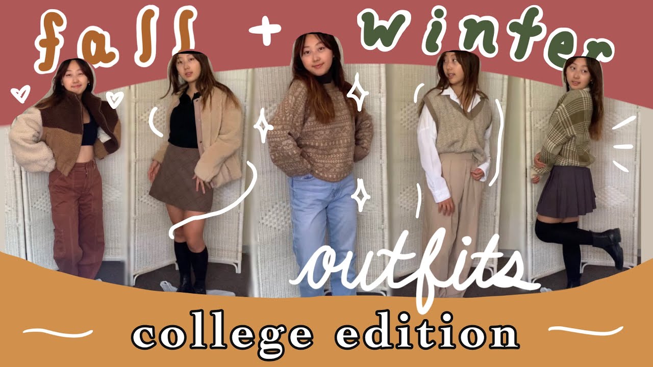 COLLEGE FALL AND WINTER OUTFITS 2022 ~ casual and cute style 