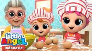 Membuat Kue Bersama Nenek🎂 | Little Angel Bahasa Indonesia | Kartun dan Lagu Anak