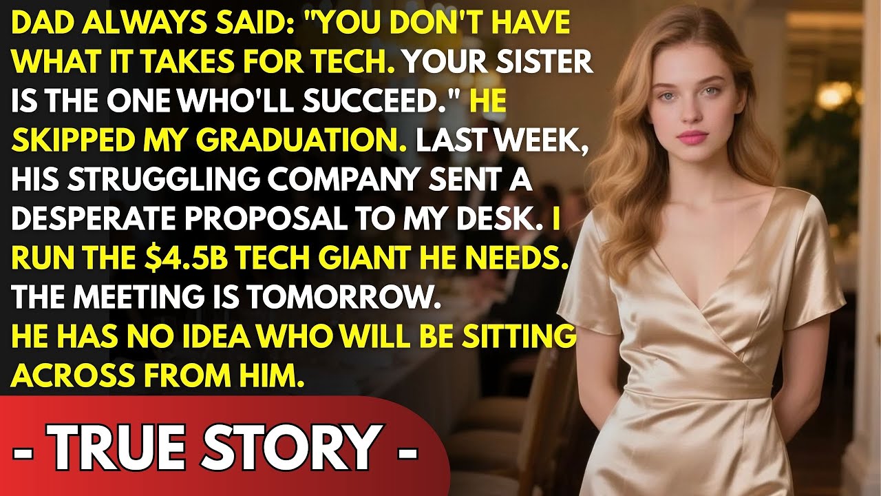 DAD SAID I HAD NO TECH TALENT, MY SISTER WOULD SUCCEED—THEN HIS COMPANY BEGGED ME FOR A PARTNERSH