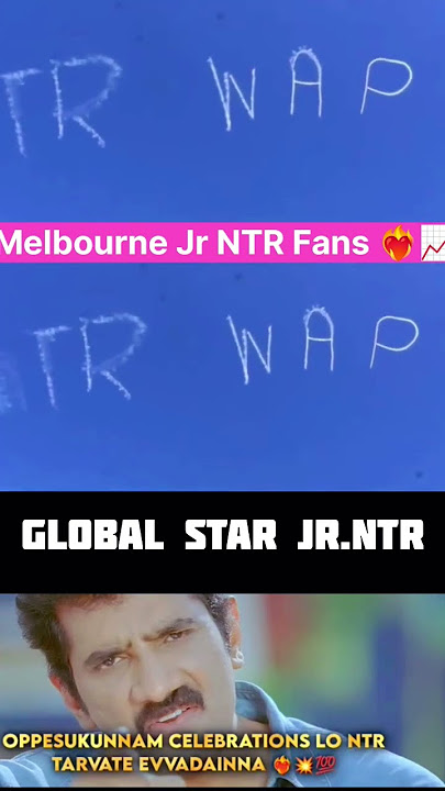 Jr NTR Craze in Melbourne 🇦🇺 | Fans Write His Name in the Sky with Fighter Jets! #youngtigerntr