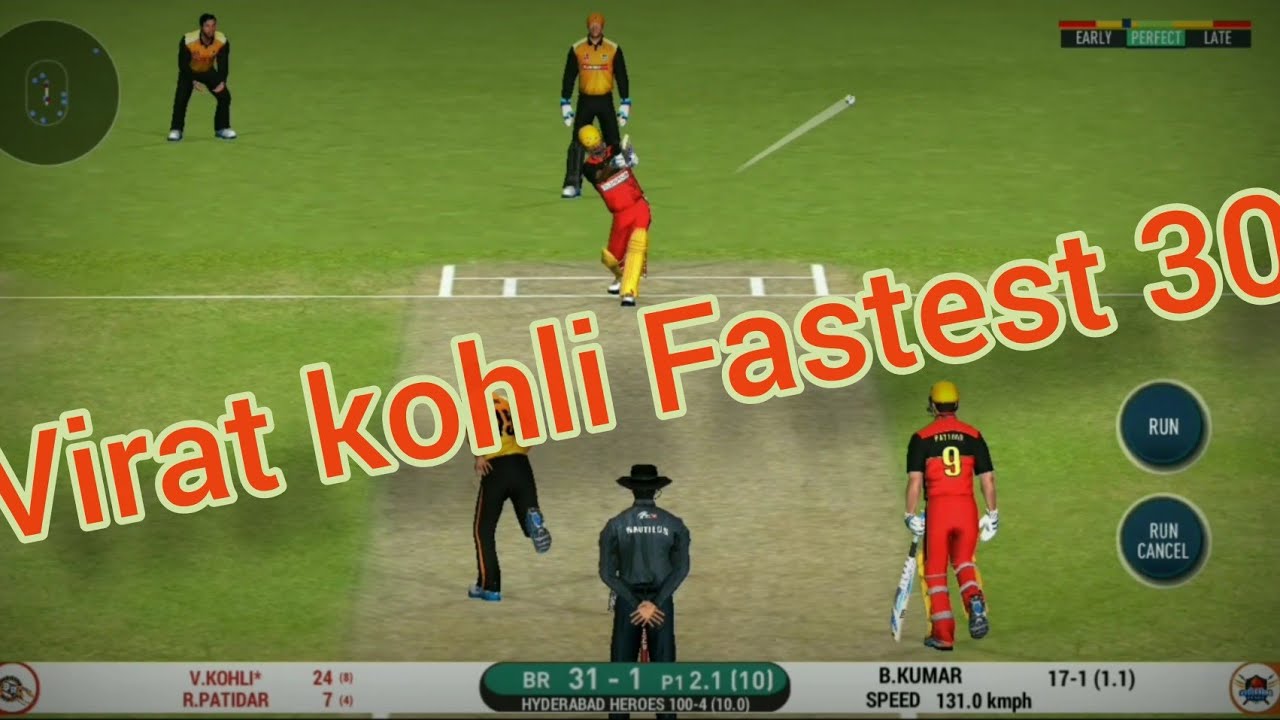 Virat kohli Fastest 30 Runs 