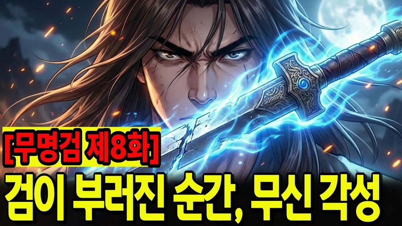 [무명검 8화]동네 거지인 줄 알았는데... 그가 부러진 검을 뽑자 무림맹 장로가 경악한 이유