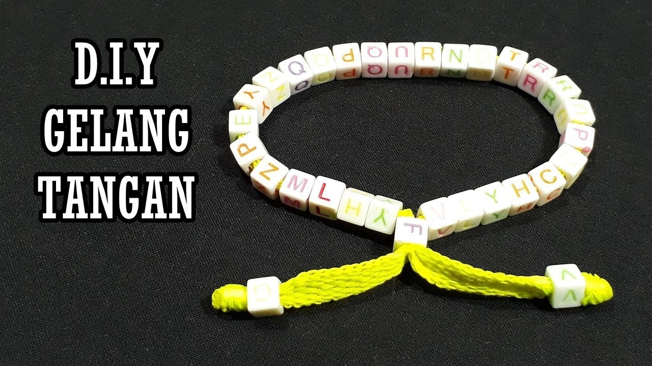 Cara Mudah & Cepat Membuat Gelang Tangan dari Manik Manik & Tali Sepatu
