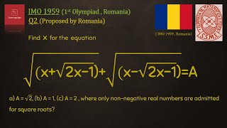 The very first International Math Olympiad Problem | IMO 1959 Q2 Solution l #imo1959 #maths