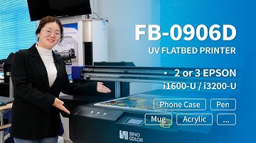 SinoColor A1 UV Flatbed Printer FB-0906D Series
