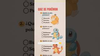Quiz de Pokemon #quiz #trivia #cultura #curiosidades #conocimiento #aprender #pokemon #test #pokémon