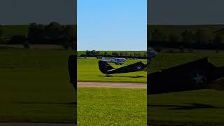 Dragon rapide taking off from IWM Duxford