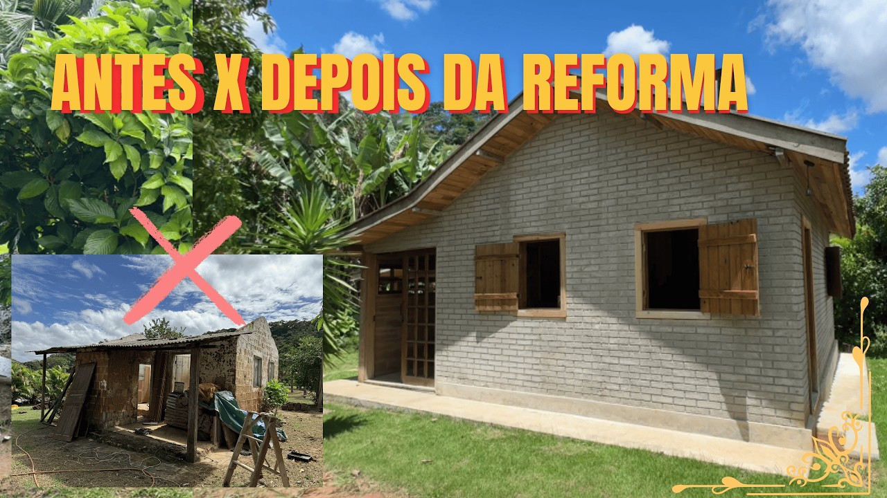 TERMINEI A REFORMA DA CABANA RÚSTICA