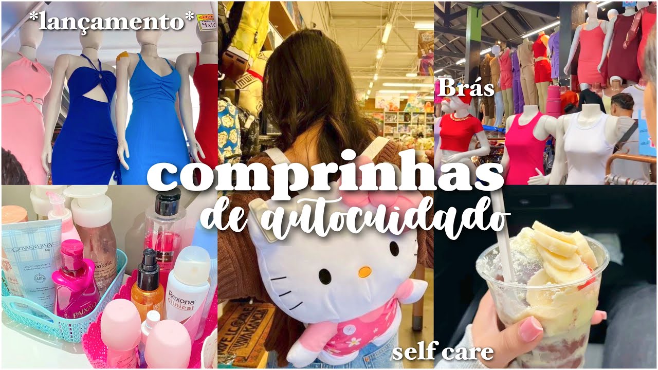 VLOG COMPRINHAS DE AUTOCUIDADO! 🛍️| lançamento no Brás, renovando o estoque, look fim de ano