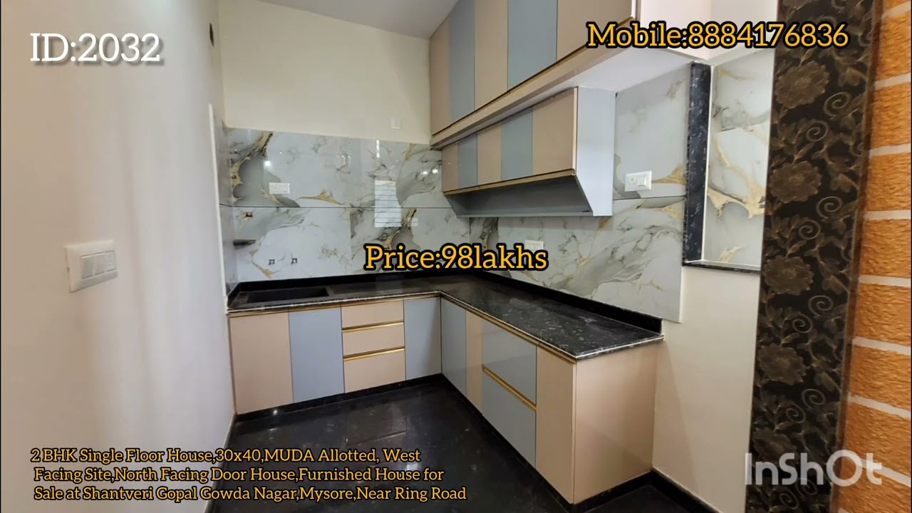 2 BHK Single Floor House,30x40,House for Sale at Shantveri Gopal Gowda Nagar,Mysore,Near Ring Road