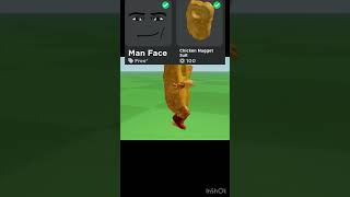 How to make this chicken nugget avatar for 110 in roblox! #gegagedigo #chickenugget #meme #shorts