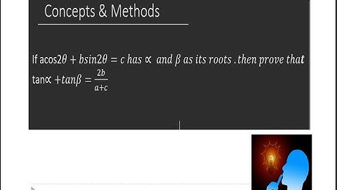 If acos2(theta)+bsin2(theta)=c has alpha and beta as its roots then prove that tan(alpha)+tan(beta)=
