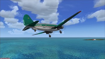 Curtiss C-46A Commando C-GTXW arrival at Troughton Island (YTTI)