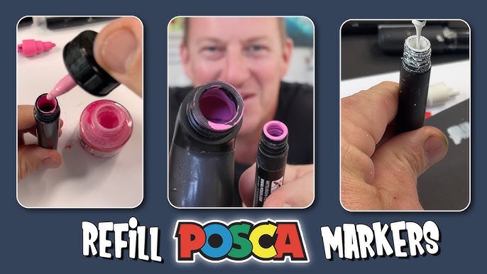 How To Refill or Recycle Posca Paint Pens 