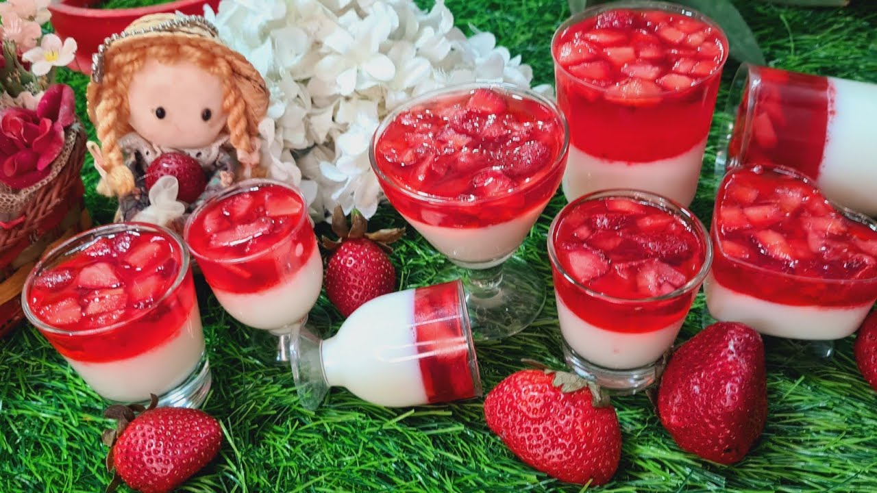 Strawberry Jelly Shorts || Strawberry Desert || Iftaar Special Recipe