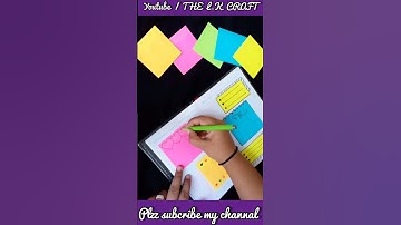 use of sticky notes  part - 4  creative simple idea for Dairy for beginners #shorts #youtubeshorts