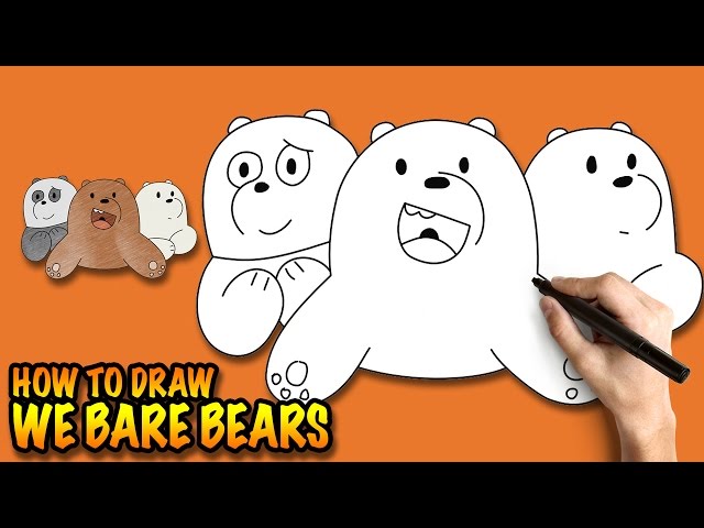 How To Draw We Bare Bears, Step by Step, Drawing Guide, by Dawn - DragoArt