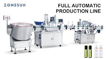 How To Use Automatic Filling Capping Labeling Machine With Bottle Unscrambler Procuction Line
