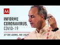 Informe diario por coronavirus en México, 27 de abril de 2021