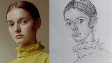 Master Realistic Portrait using Loomis method