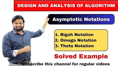 Asymptotic Notations |DAA|Big Oh|omega|theta|design and analysis of algorithm(DAA)|easy way