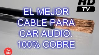 El mejor cable para CAR AUDIO / Cable porta electrodo / terminales  HD
