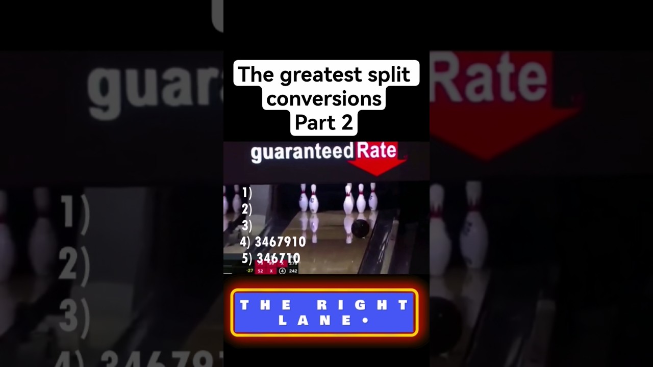 The GREATEST split conversions in bowling 