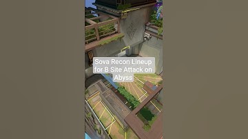 Sova Recon Lineup for B Site Attack (Abyss)