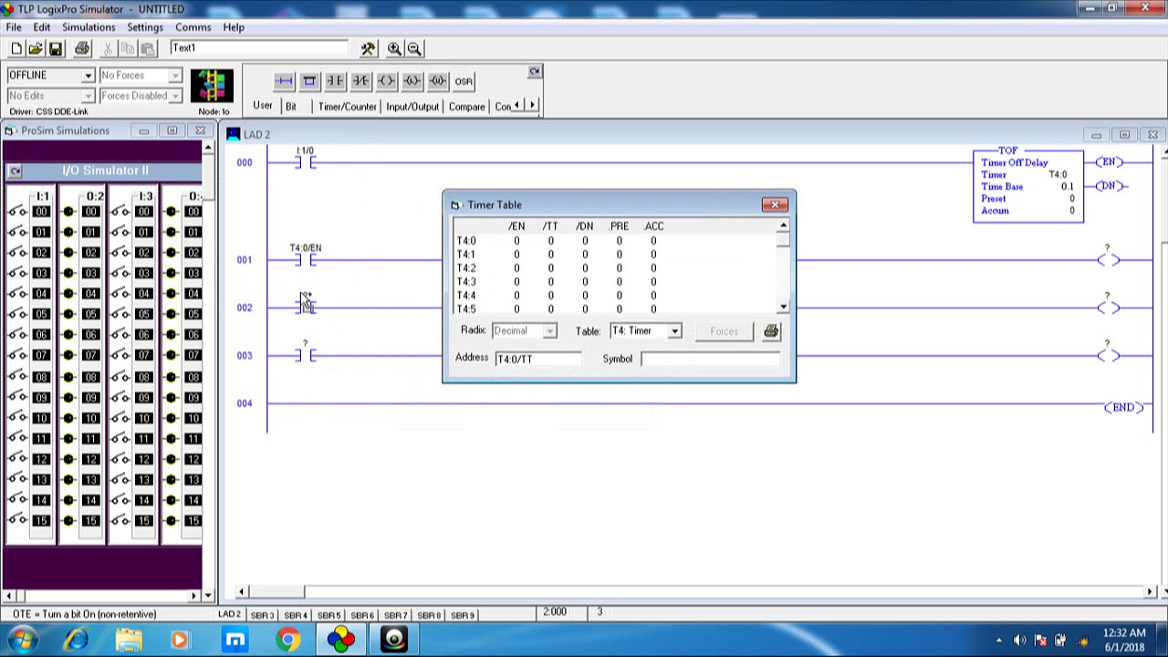 PLC TIMER OFF DELAY - YouTube