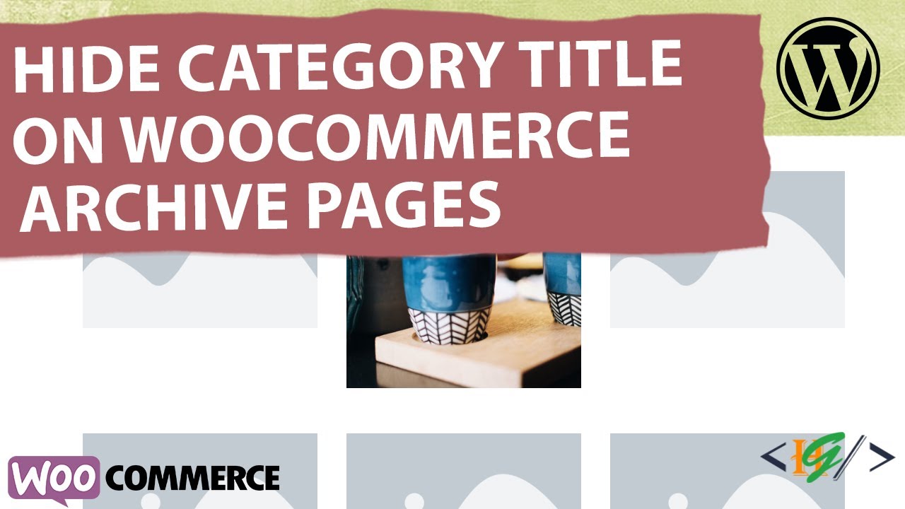 How to Hide the Product Category Title in WooCommerce Shop / Loop Pages in WordPress