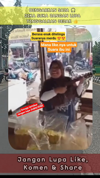 VIRAL 🔥🔥 TAK DISANGKA SUARA IBU INI 😱😱 #pengamen #cover #merdu #viral #musik #music #dangdut