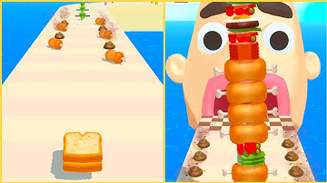 Sandwich Runner l All Levels Gameplay Android , iOS - Part 37