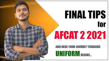Final Tips for All AFCAT 2 2021 Aspirants by Sahil kumar