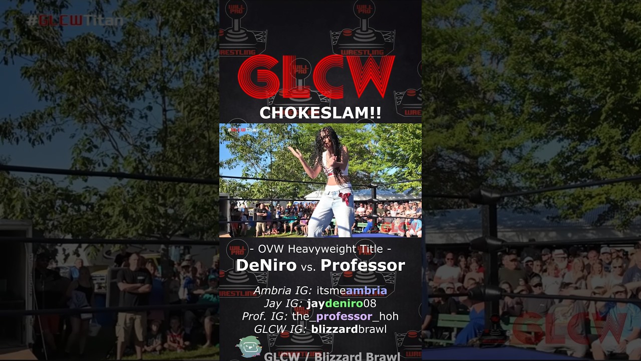 The Professor tried to cheat… and got CHOKESLAMMED by Ambria instead! 💥🎓 #GLCWTitan