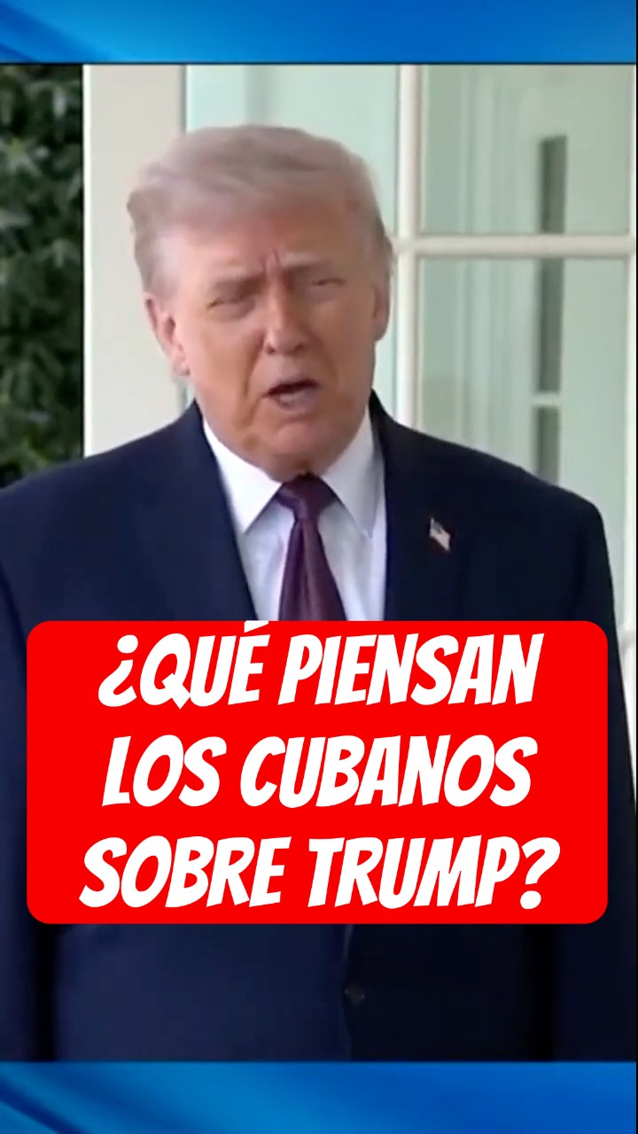 ¿Qué piensan los cubanos sobre Trump? #shorts