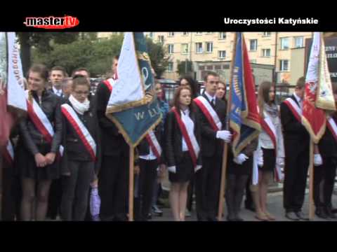 MASTER TV ŁUKÓW - Uroczystości Katyńskie w Łukowie - YouTube