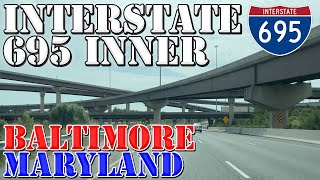 I-695 Inner - Baltimore Beltway - FULL Loop ALL Exits - Baltimore - Maryland - 4K Highway Drive