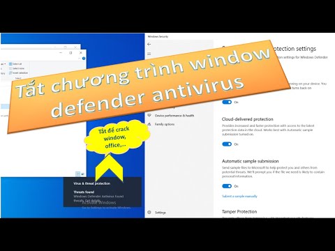 Tắt chương trình diệt virus để tải các phần mềm crack | turn off window defender antivirus