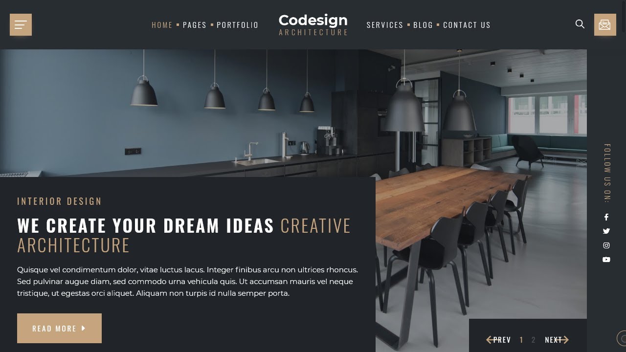 CoDesign: Architect & Interior WordPress Theme - YouTube